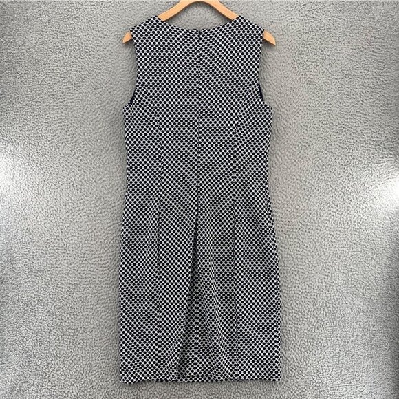 Calvin Klein Dress Womens 10 Black Textured Dot Knit Sheath Career Office NWT - Picture 3 of 11